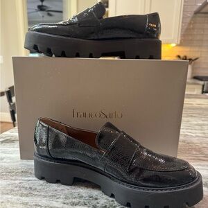 Franco Sarto Glossy Black Platform Loafers
Women’s 8.5